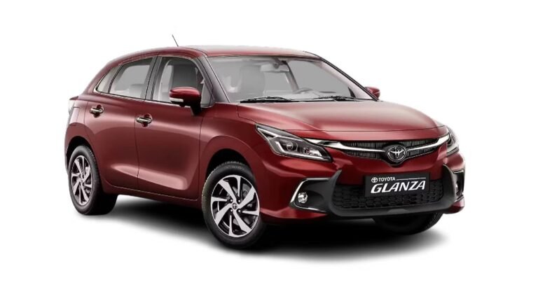 Toyota Glanza Right Front Three Quarter View