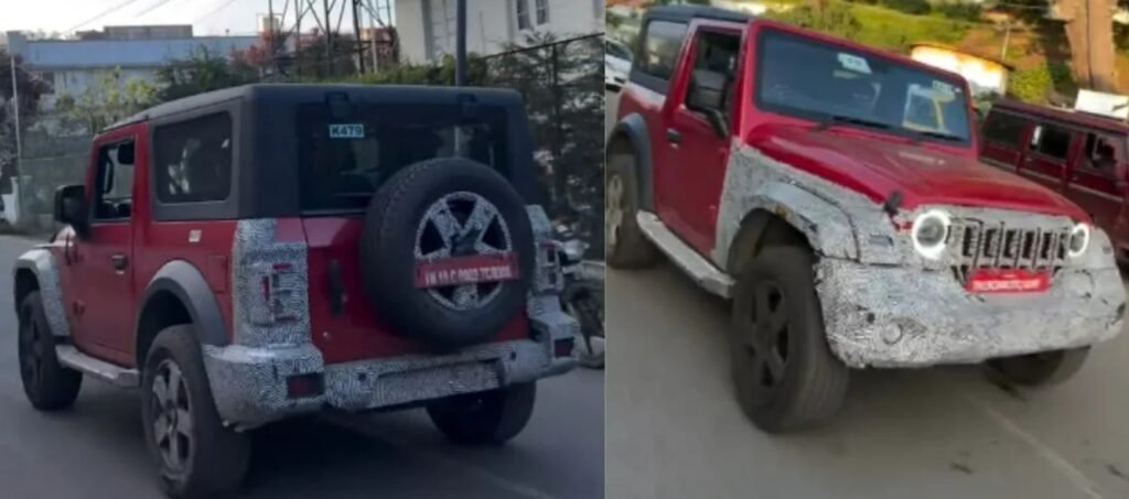 Thar Facelift Spied